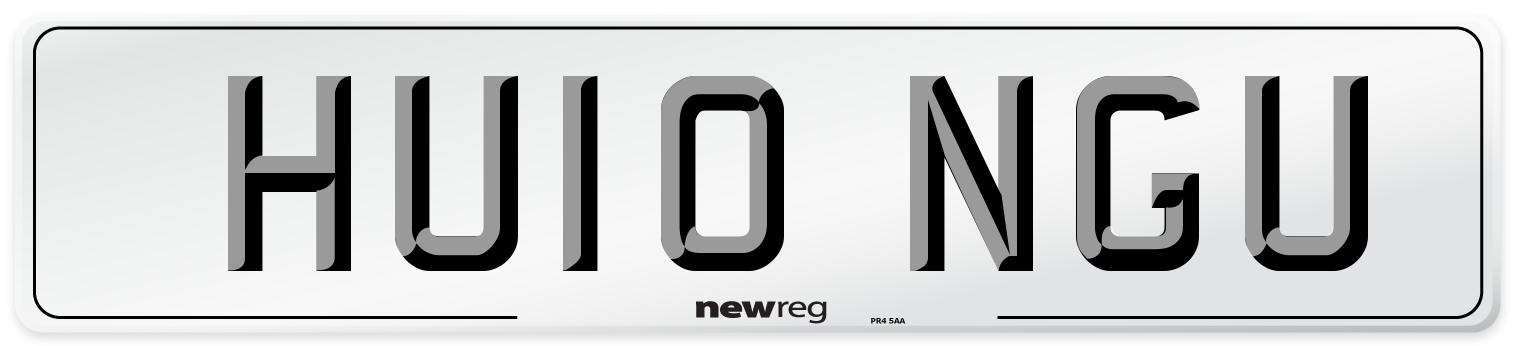 HU10 NGU Number Plate from New Reg